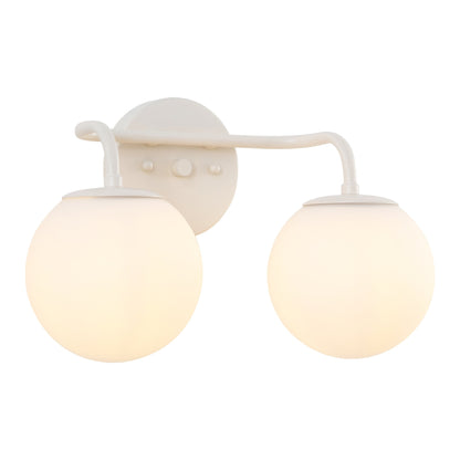 Globe Metal/Frosted Glass Modern LED Vanity, by JONATHAN Y