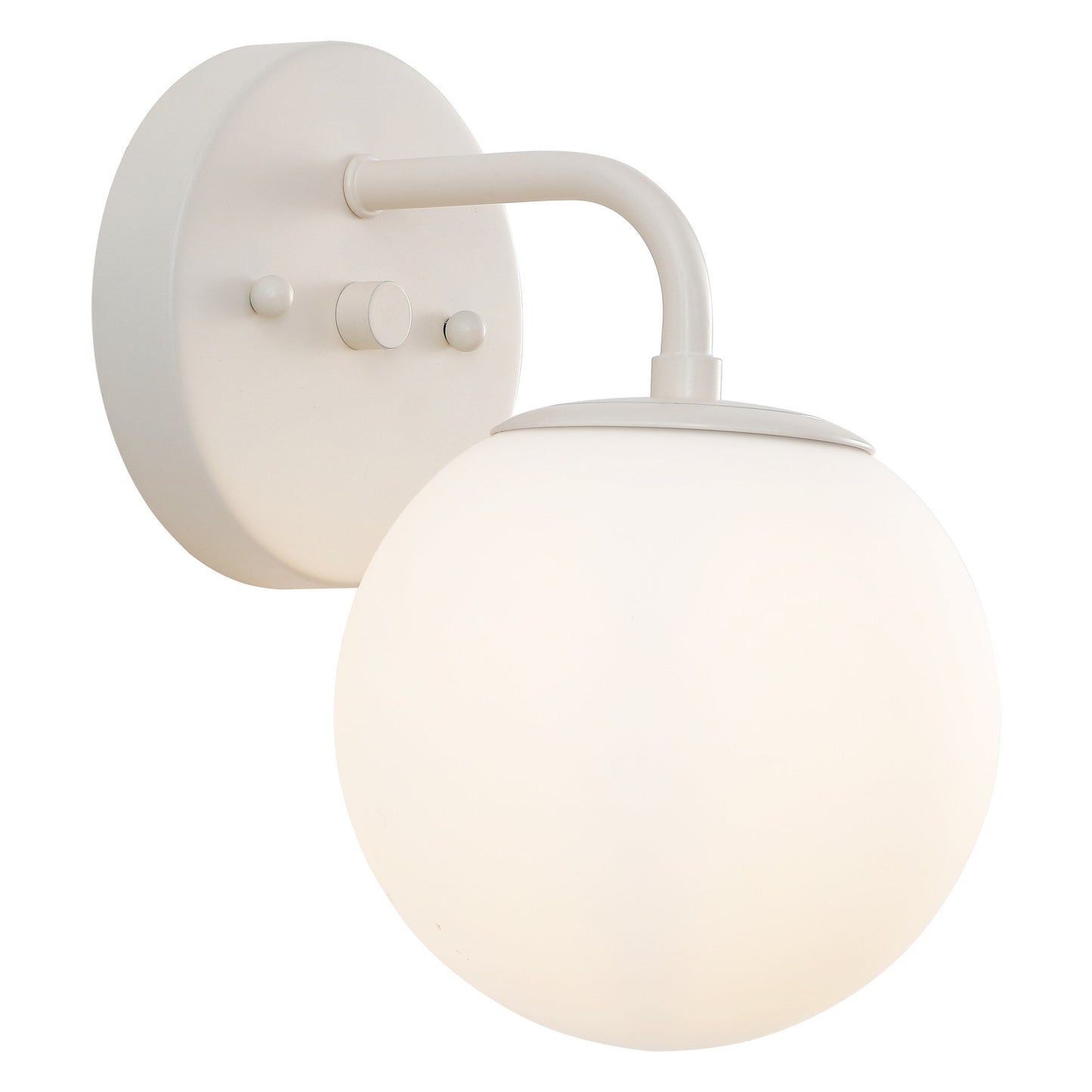 Globe Metal/Frosted Glass Modern LED Vanity, by JONATHAN Y