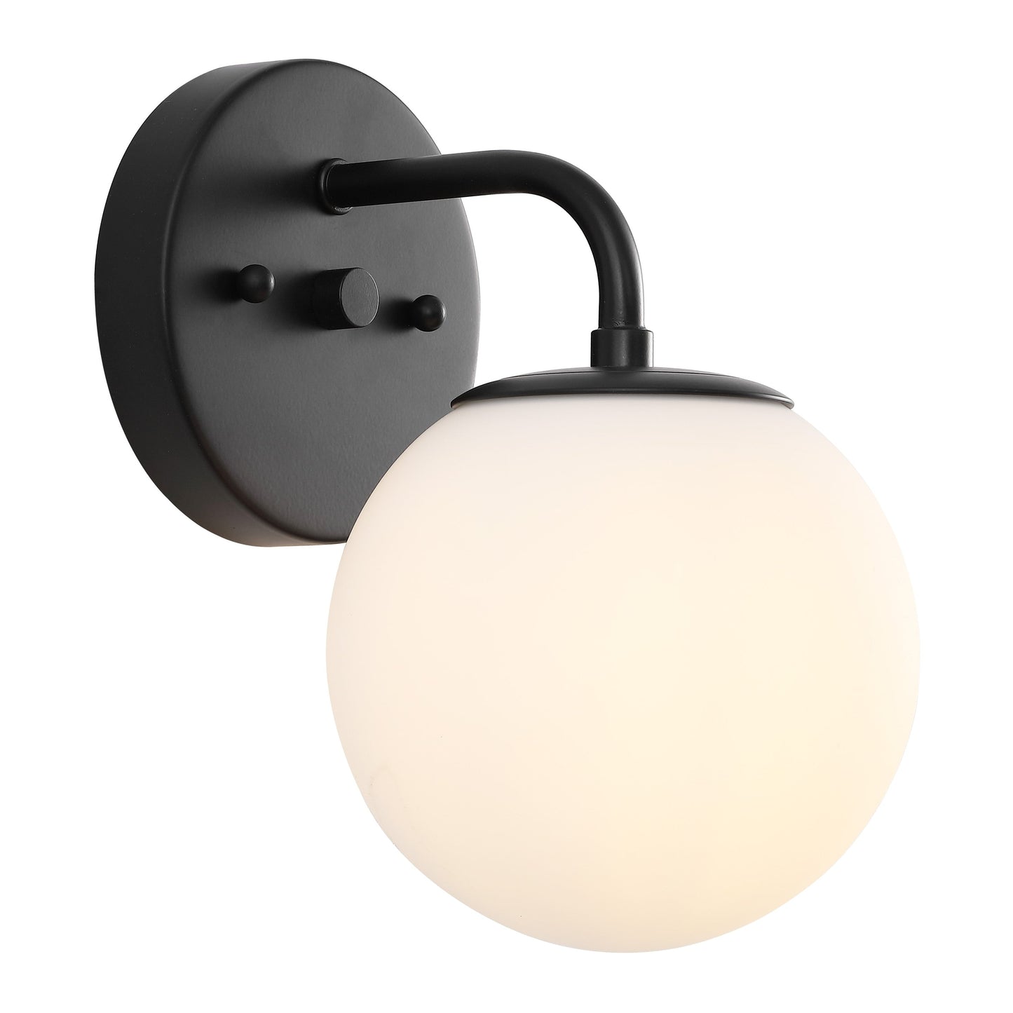 Globe Metal/Frosted Glass Modern LED Vanity, by JONATHAN Y