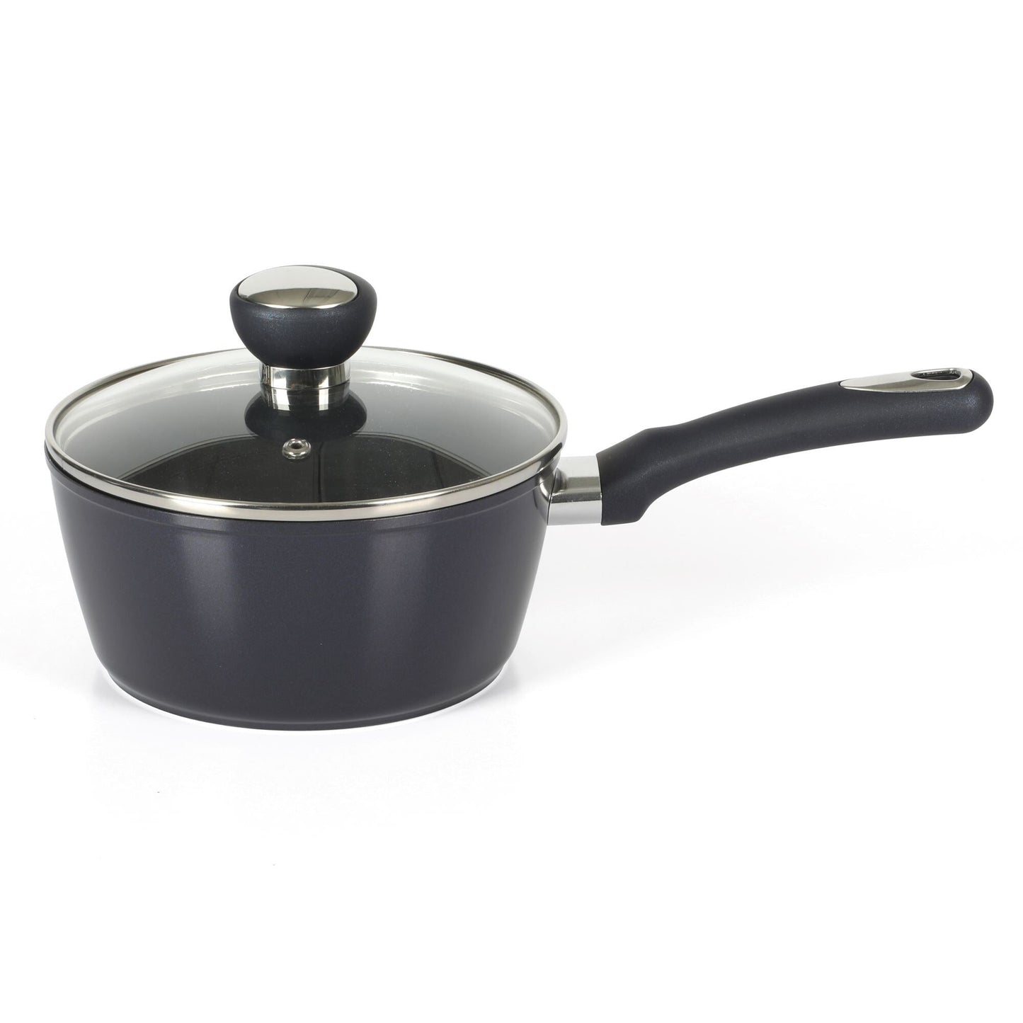 Oster Hawke 14 Piece Aluminum Premium PFA Free Ceramic Nonstick Blue Sapphire Pots and Pans Cookware Set W/ Induction Base