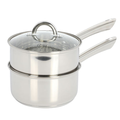 Oster Sangerfield 12 Piece Stainless Steel Cookware Set W/ Kitchen Tools