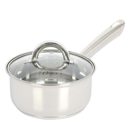 Oster Sangerfield 12 Piece Stainless Steel Cookware Set W/ Kitchen Tools