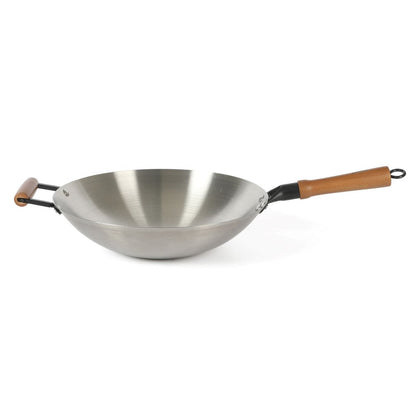Oster Sangerfield 14 Inch Carbon Steel Wok W/Wood Handles