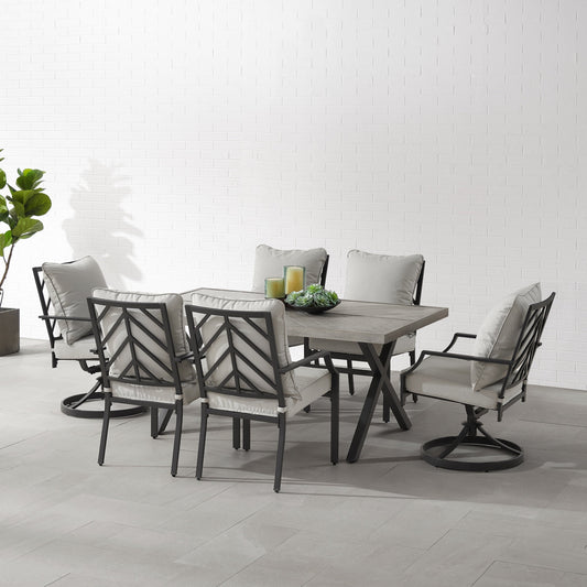 Crosley Otto 7Pc Outdoor Metal Dining Set