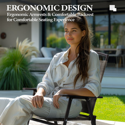 Outdoor 5-piece Patio Dining Set Folding Chairs and Glass Table with Umbrella Hole - See the specifications