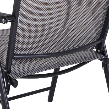 Podena Grey Folding Patio Chairs (Set of 2) by Havenside Home