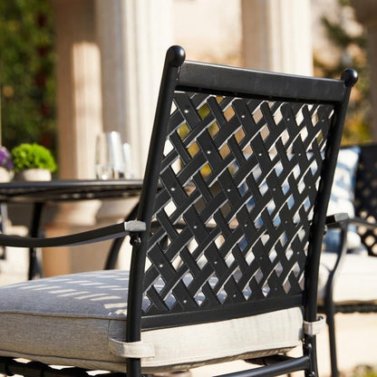 PATIO FESTIVAL 5-Piece Black Steel Outdoor Dining Set