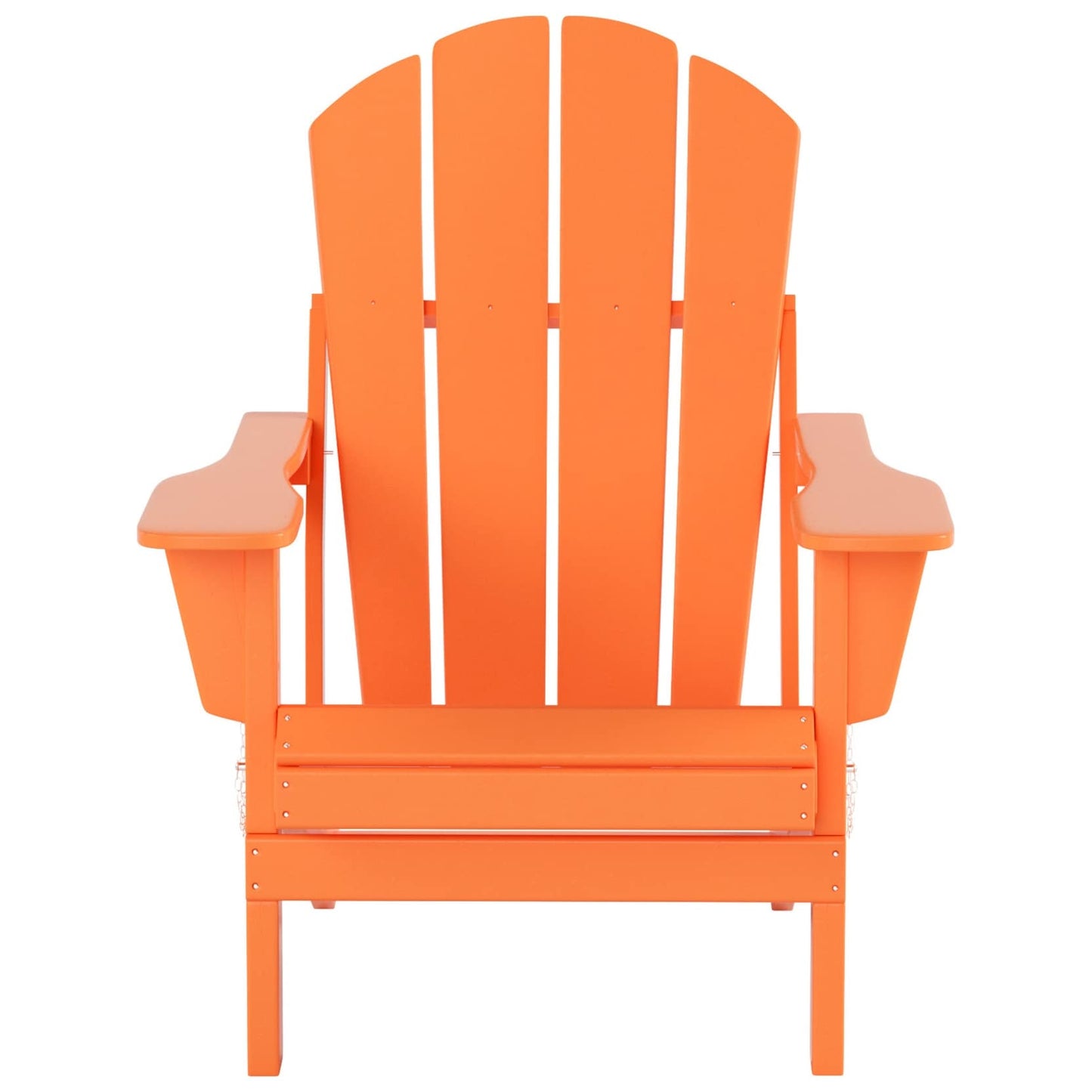 Polytrends Laguna Hdpe All Weather Outdoor Patio Foldable Adirondack Chair With Ottoman And Side Table (3-Piece Set)