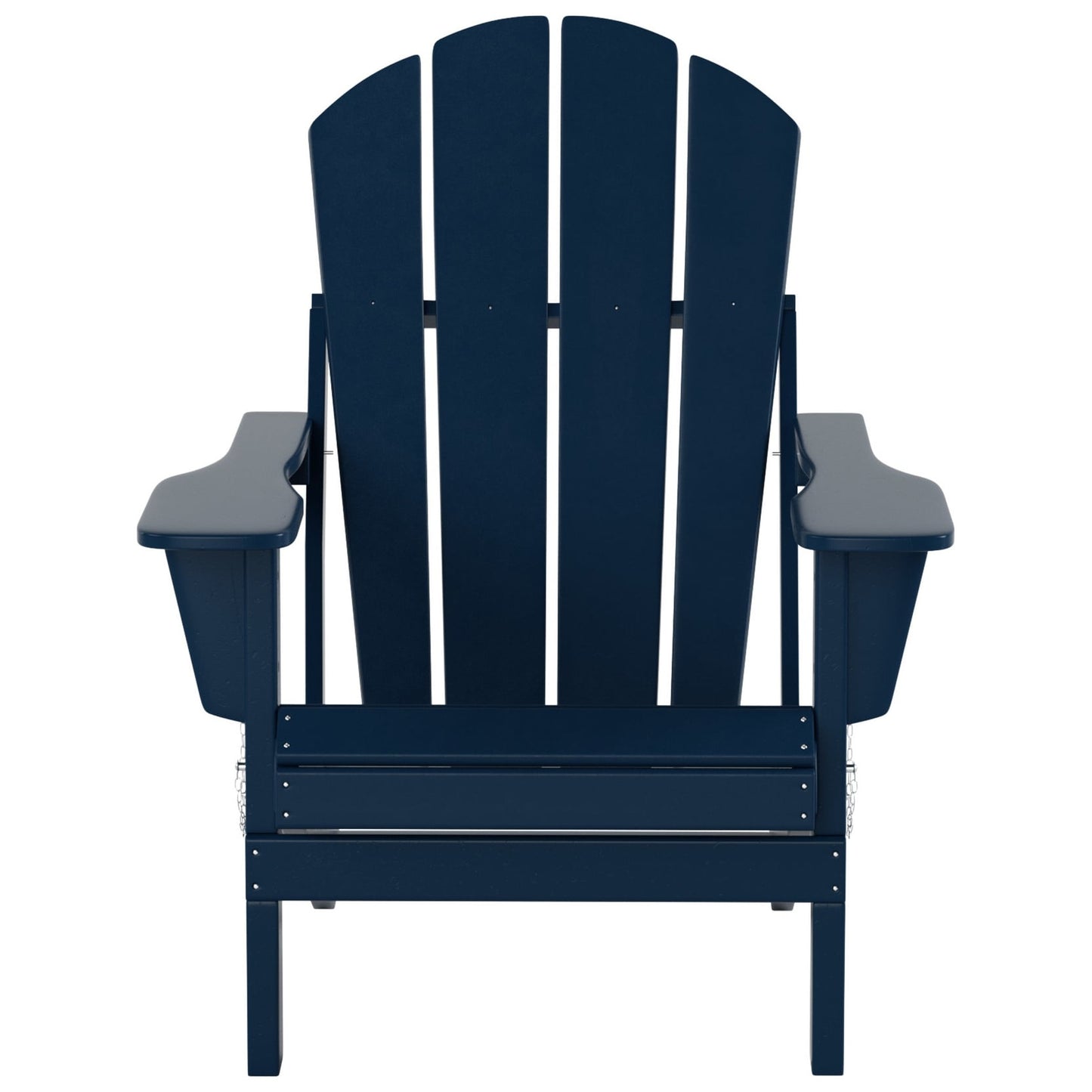 Polytrends Laguna Hdpe All Weather Outdoor Patio Foldable Adirondack Chair With Side Table (2-Piece Set)