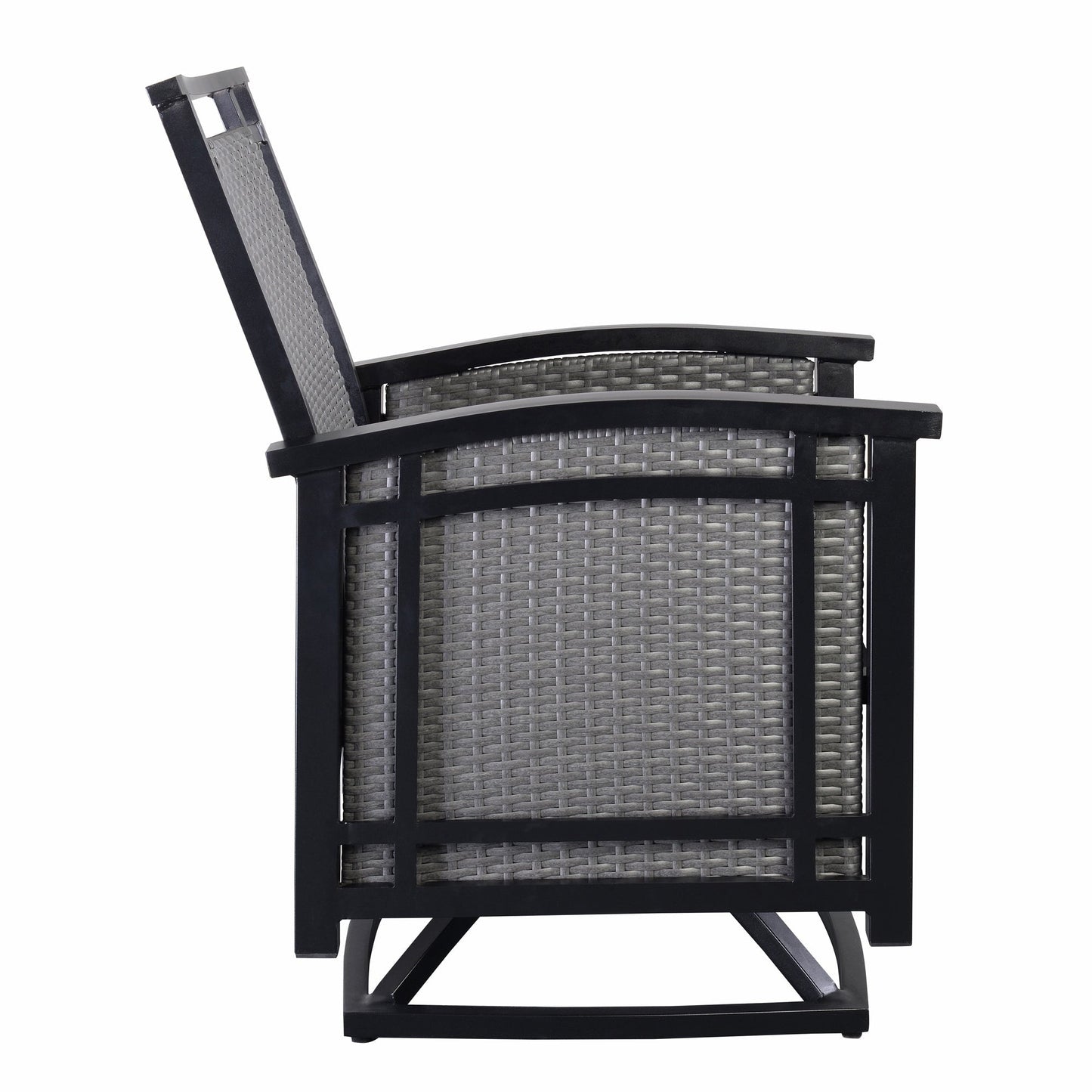 Westin Aluminum & Wicker Swivel Rocking 5pc Dining Set