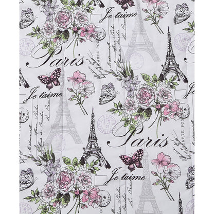 CEDAR COURT Paris Floral Lilac Soft Microfiber Reversible Comforter Set