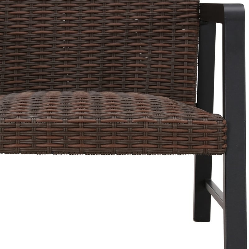 Patio Festival 2-Piece Outdoor Fast-Drying Loveseat Coffee Table Set