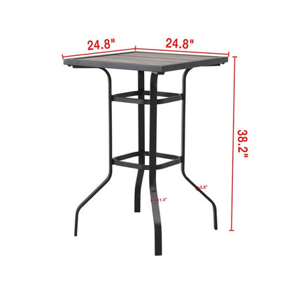 Patio Festival 3-Piece Outdoor Bar Height Bistro Dining Set