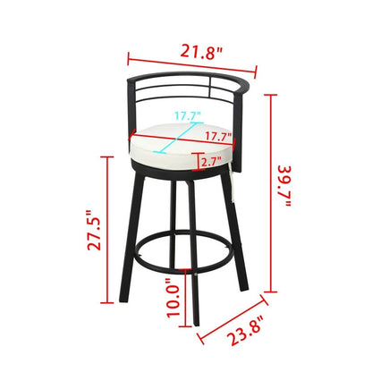 Patio Festival 3-Piece Outdoor Bar Height Bistro Dining Set