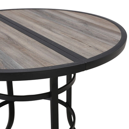 Patio Festival 4-Person Outdoor 45.3'' Round Bar Height Dining Set
