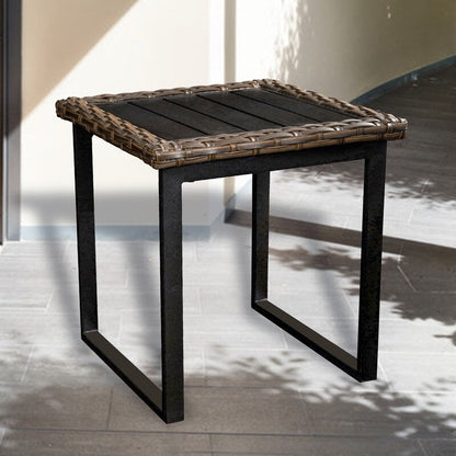 Patio Festival Five-Wicker Outdoor 5-Piece Conversation Set