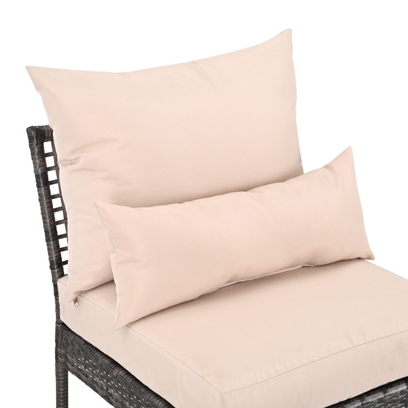 Patio Festival 3-Piece Outdoor Sectional Seating Set with Cushions