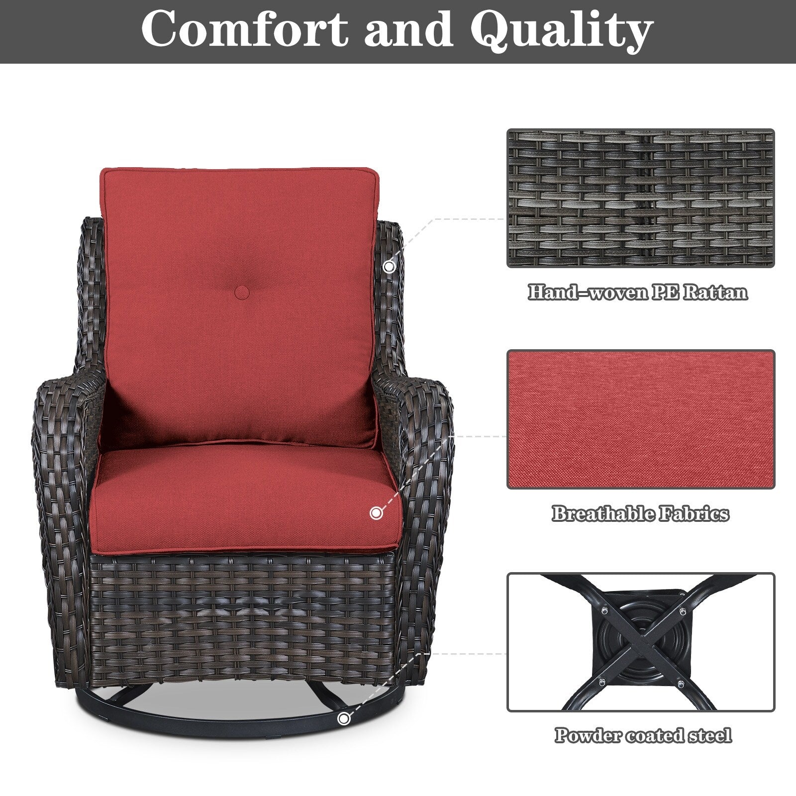 Patio Sofa Sets with Fire Pit Table