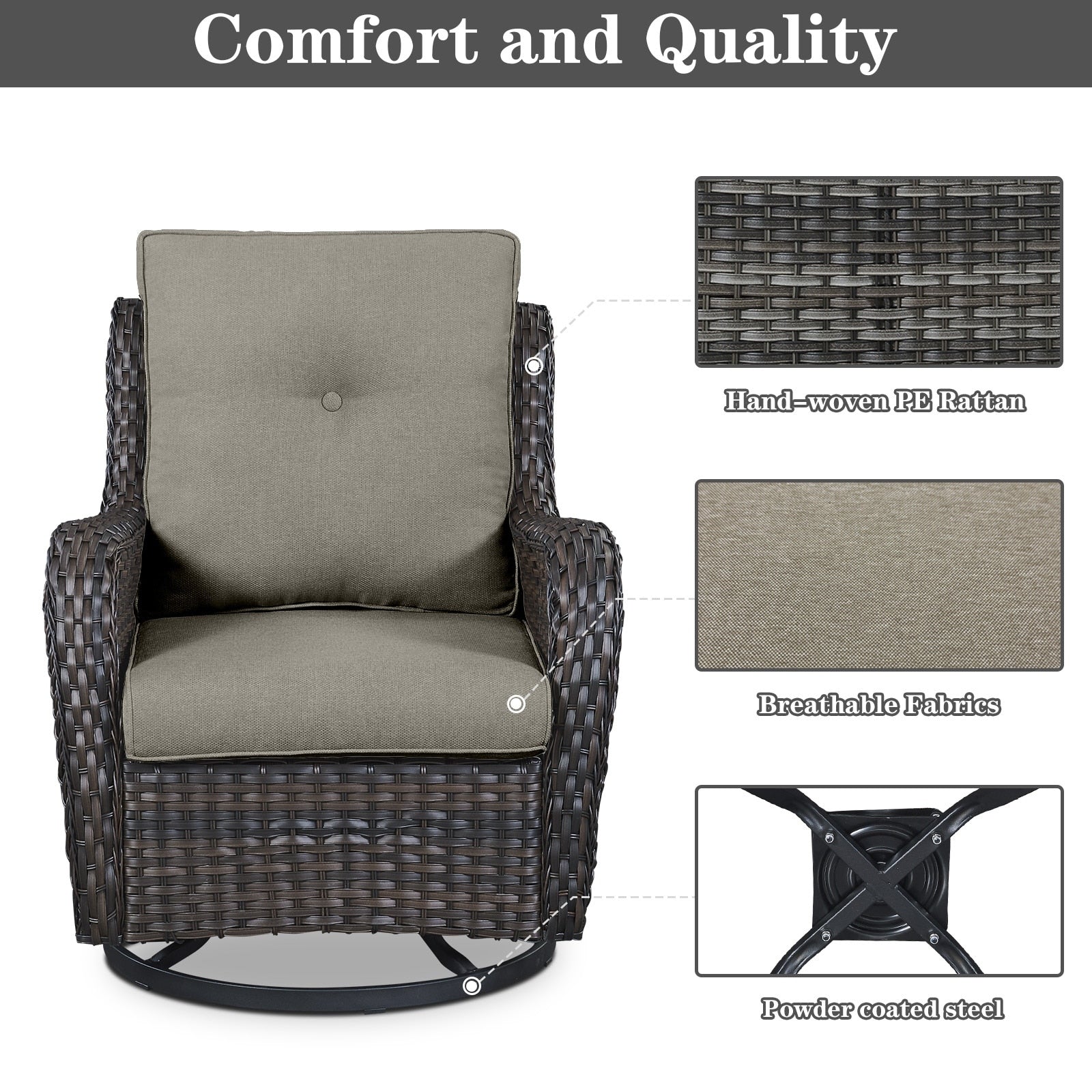 Patio Sofa Sets with Fire Pit Table