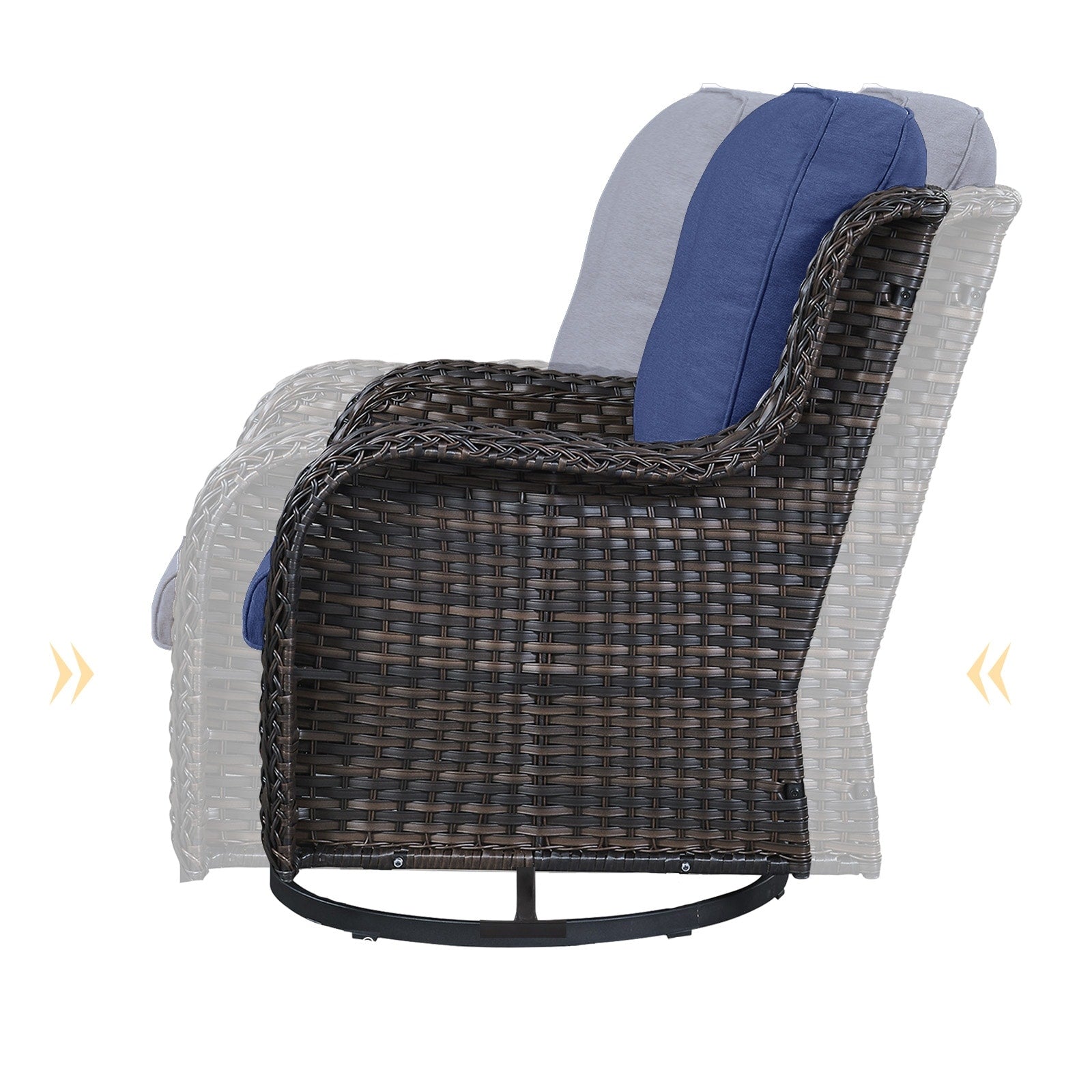 Patio Sofa Sets with Fire Pit Table