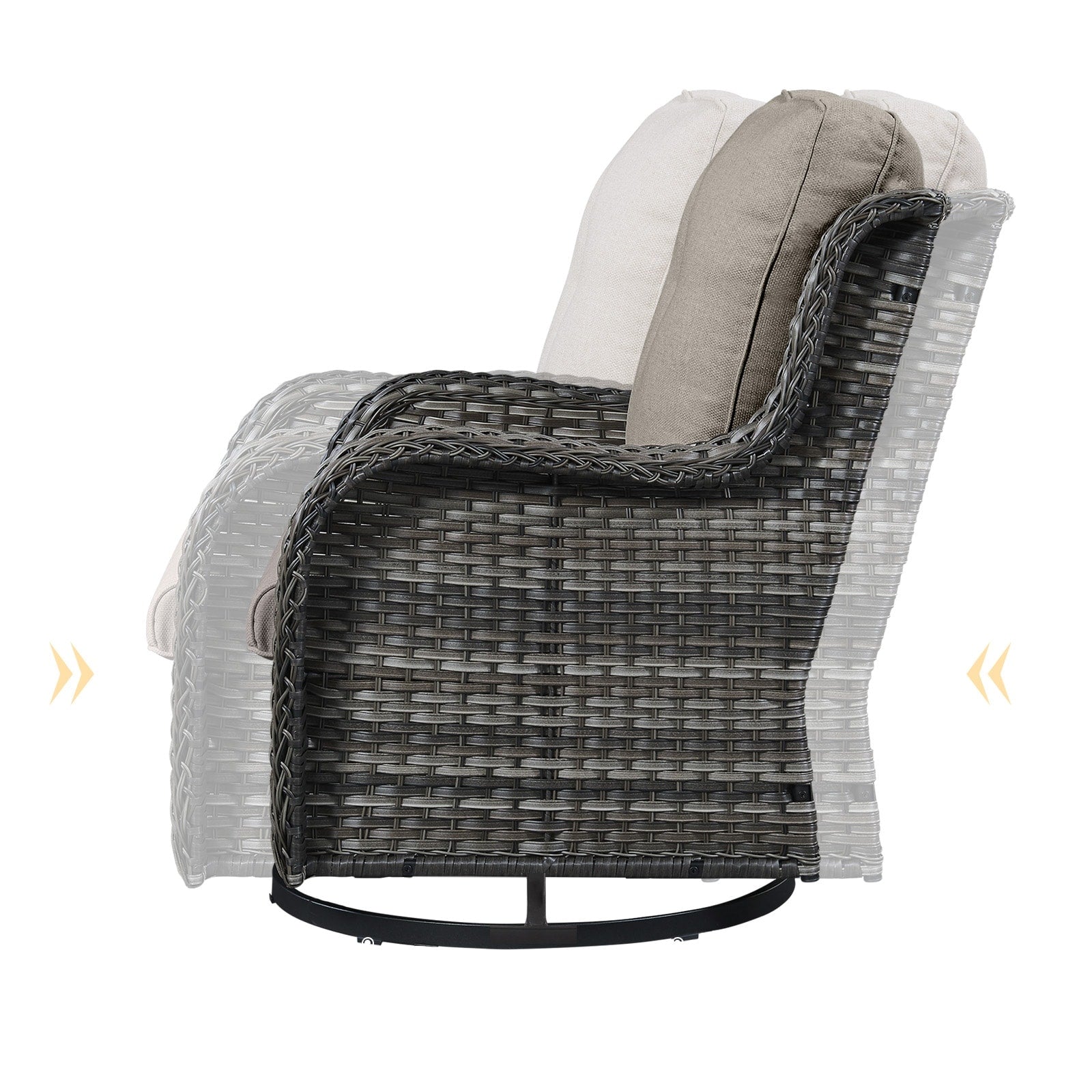 Patio Sofa Sets with Fire Pit Table