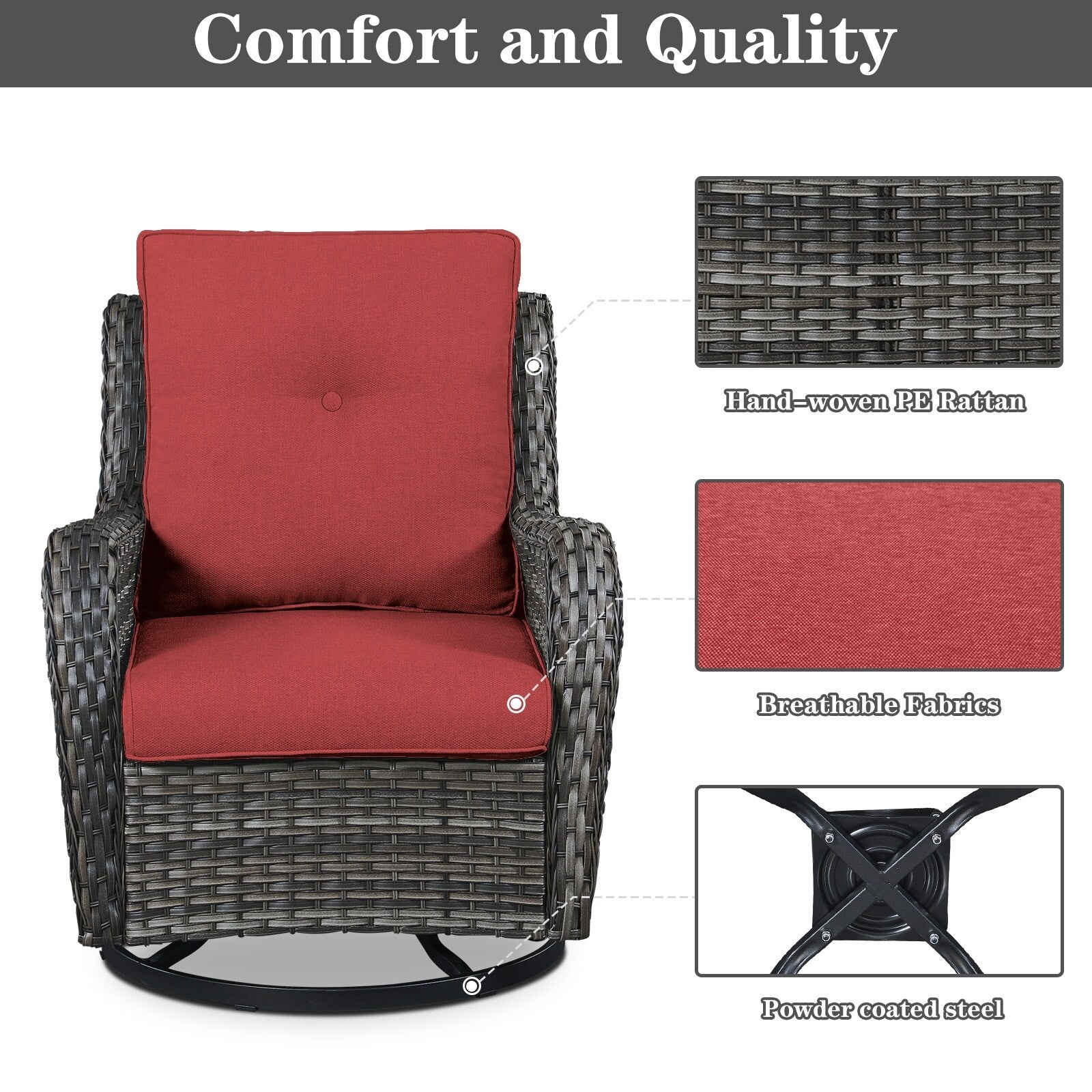 Patio Sofa Sets with Fire Pit Table