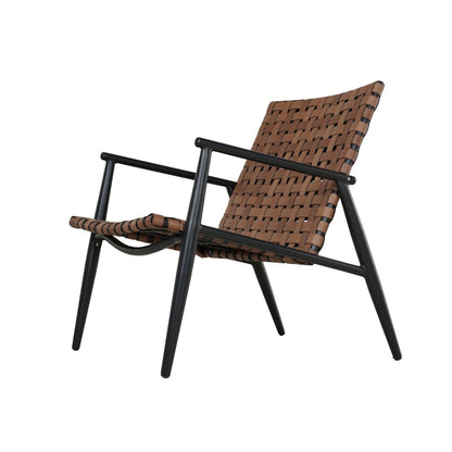 Patio Wicker Rattan Adirondack Chairs And Table Set