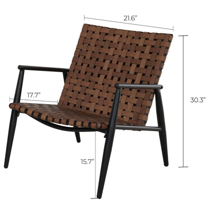 Patio Wicker Rattan Adirondack Chairs And Table Set