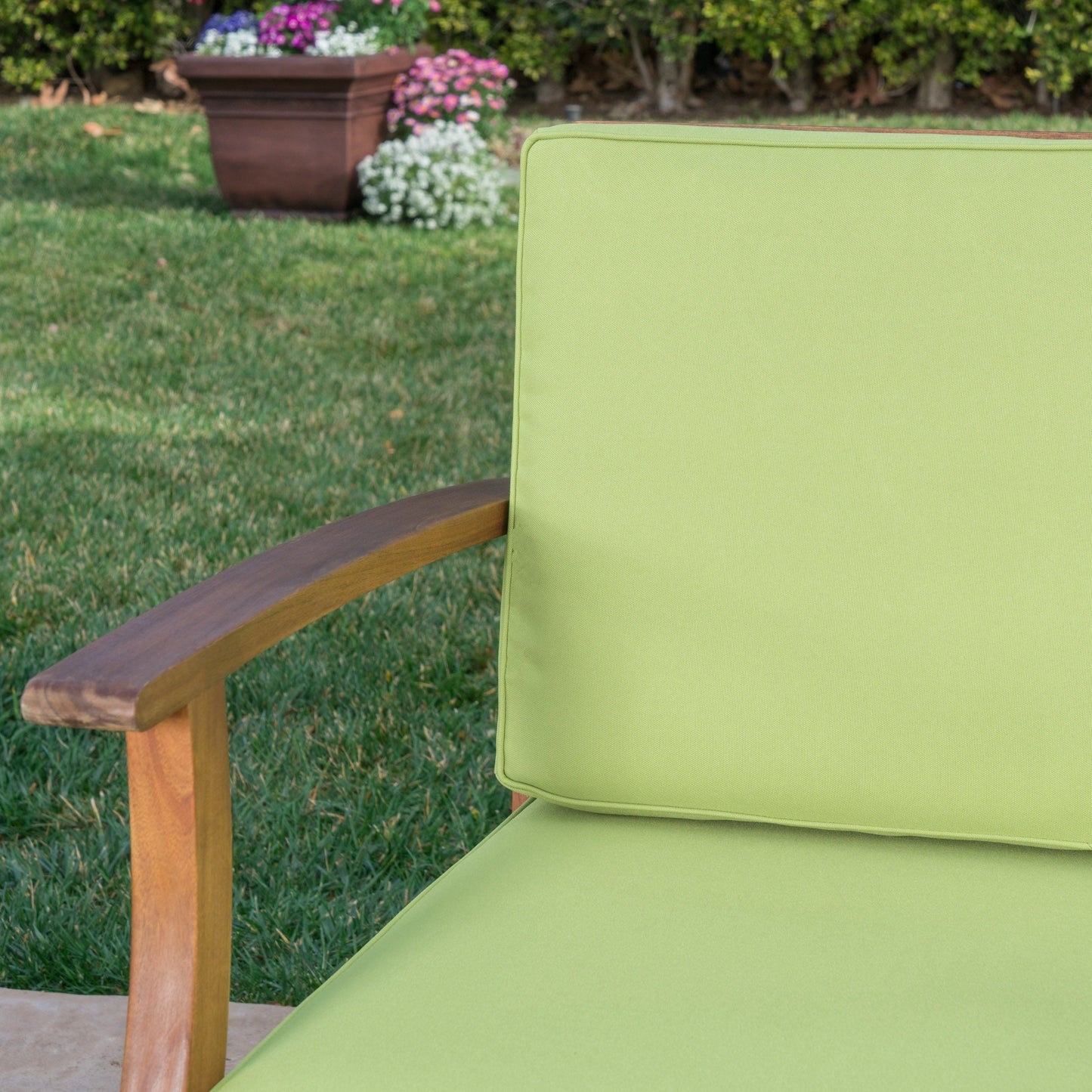 Perla Outdoor Acacia Wood 9-piece Sofa Set by Christopher Knight Home