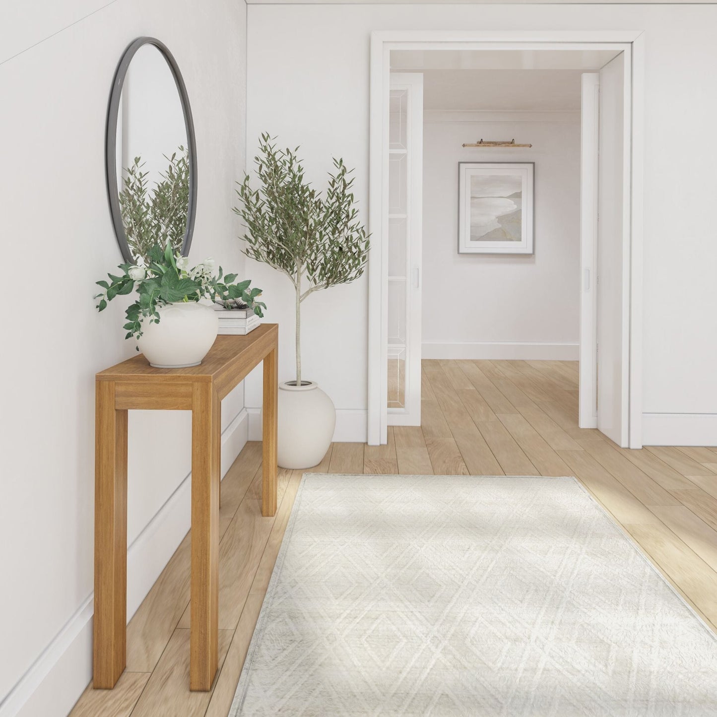 Plank and Beam Modern Console Table - 46