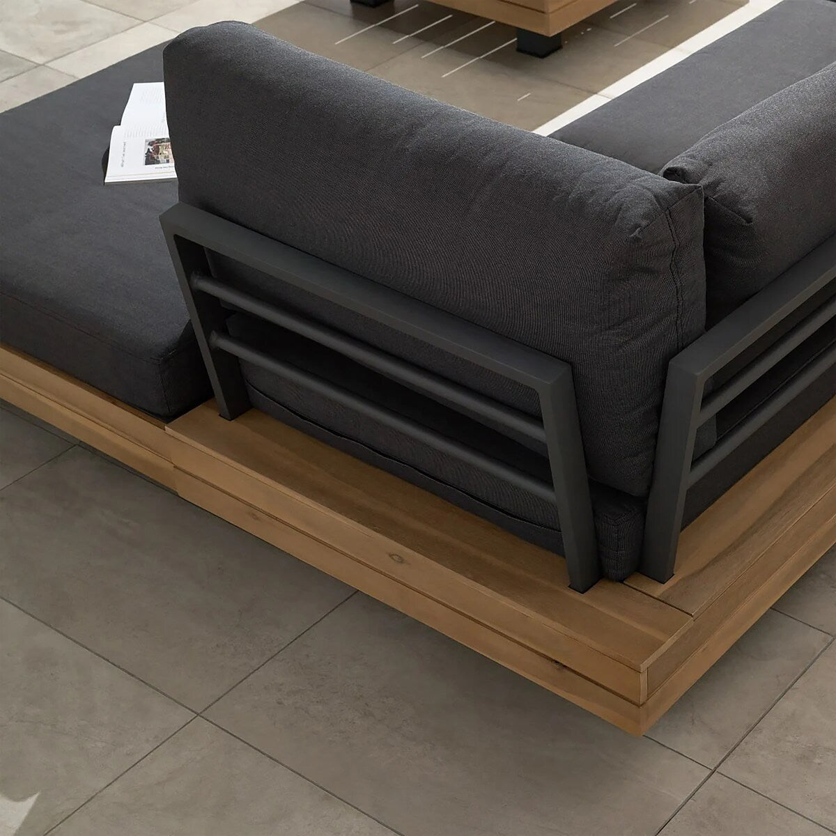 Poly & Bark Celenza 98 Outdoor/Patio Modular Corner Sectional Set with Coffee Table
