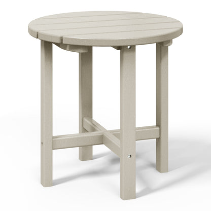 Polytrends Altura Eco-friendly All Weather Round 18 Side Table