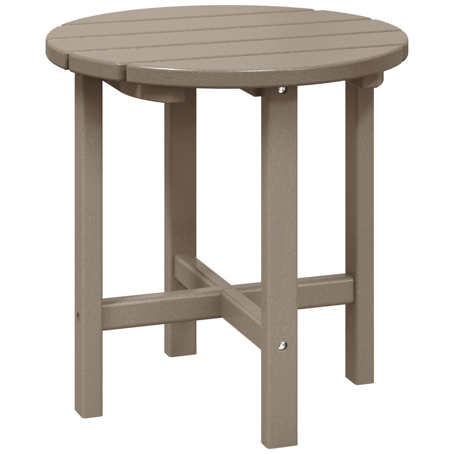 Polytrends Altura Eco-friendly All Weather Round 18 Side Table