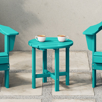Polytrends Altura Eco-friendly All Weather Round 18 Side Table
