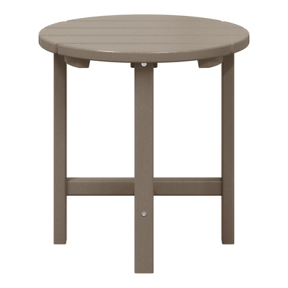 Polytrends Altura Eco-friendly All Weather Round 18 Side Table