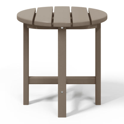 Polytrends Altura Eco-friendly All Weather Round 18 Side Table