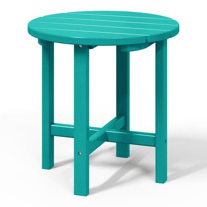 Polytrends Altura Eco-friendly All Weather Round 18 Side Table