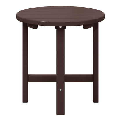 Polytrends Altura Eco-friendly All Weather Round 18 Side Table