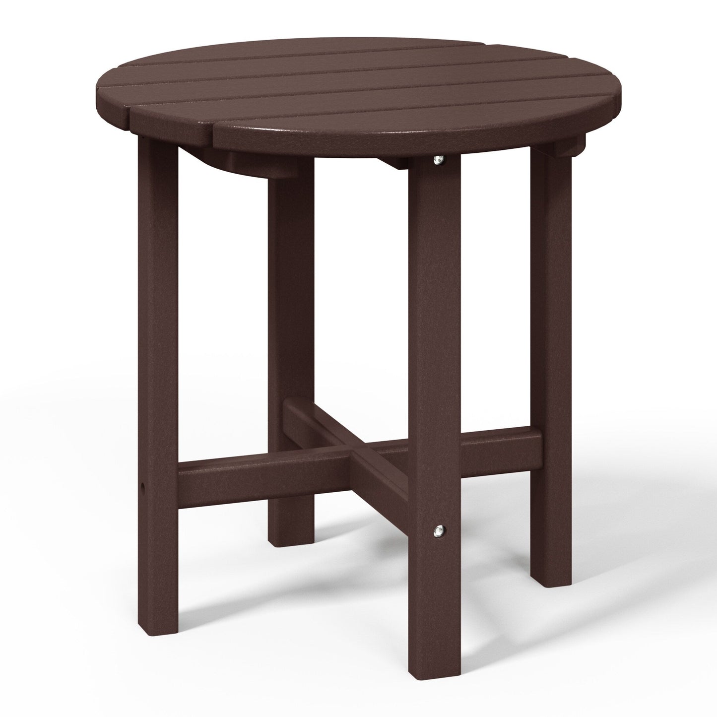 Polytrends Altura Eco-friendly All Weather Round 18 Side Table