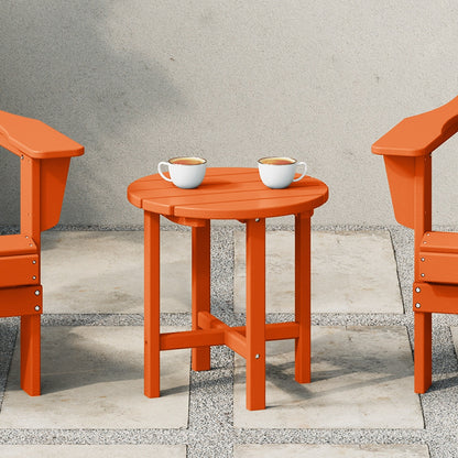 Polytrends Altura Eco-friendly All Weather Round 18 Side Table