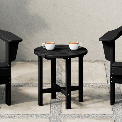 Polytrends Altura Eco-friendly All Weather Round 18 Side Table