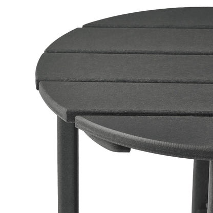 Polytrends Altura Eco-friendly All Weather Round 18 Side Table