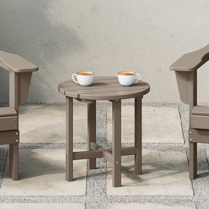 Polytrends Altura Eco-friendly All Weather Round 18 Side Table