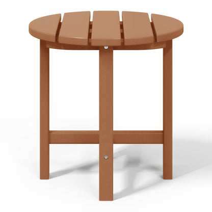 Polytrends Altura Eco-friendly All Weather Round 18 Side Table