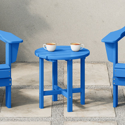 Polytrends Altura Eco-friendly All Weather Round 18 Side Table