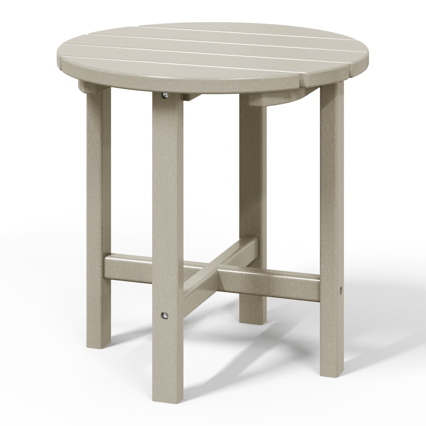 Polytrends Altura Eco-friendly All Weather Round 18 Side Table