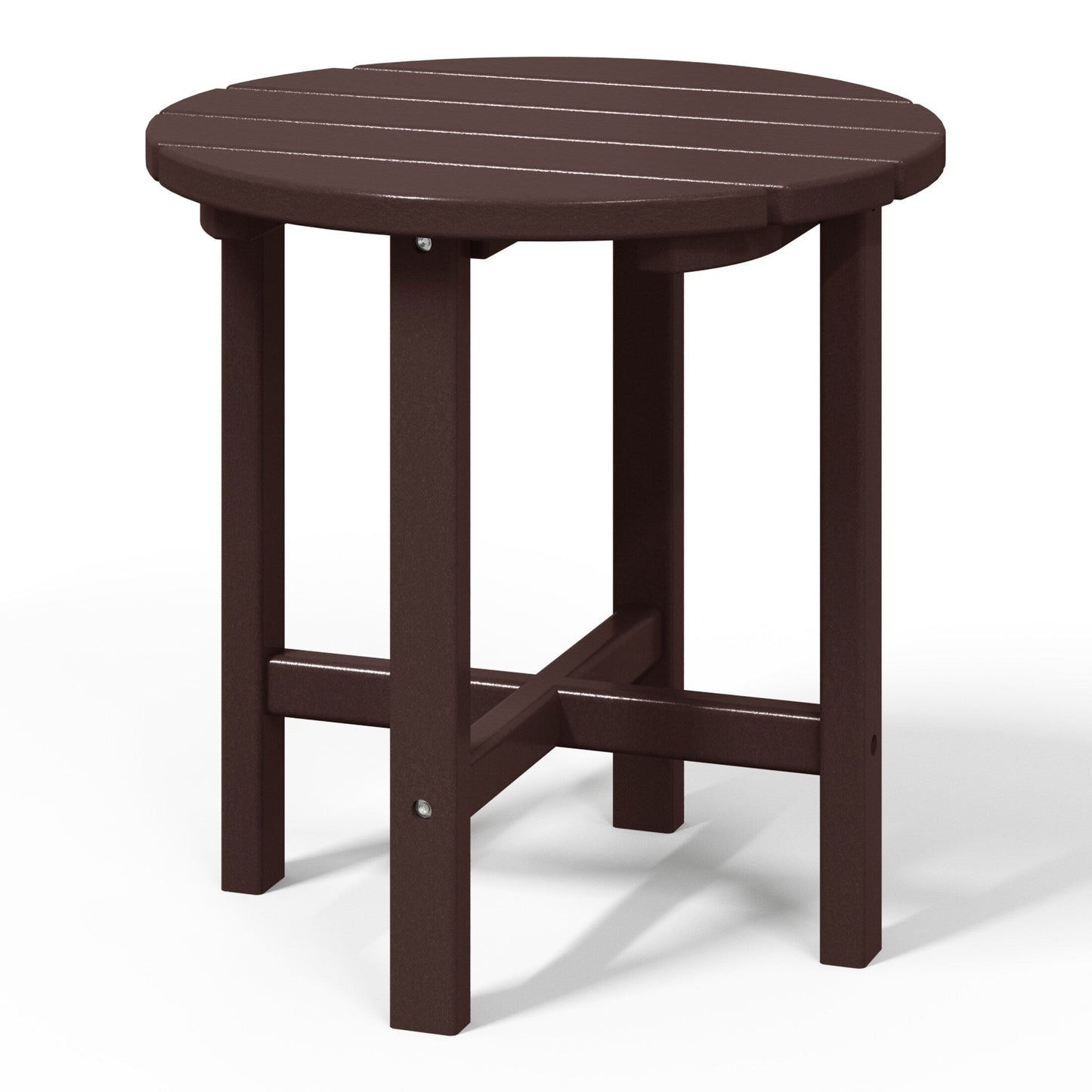 Polytrends Altura Eco-friendly All Weather Round 18 Side Table