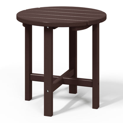 Polytrends Altura Eco-friendly All Weather Round 18 Side Table