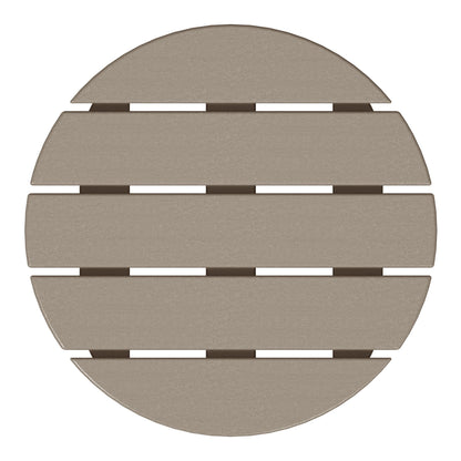 Polytrends Altura Eco-friendly All Weather Round 18 Side Table