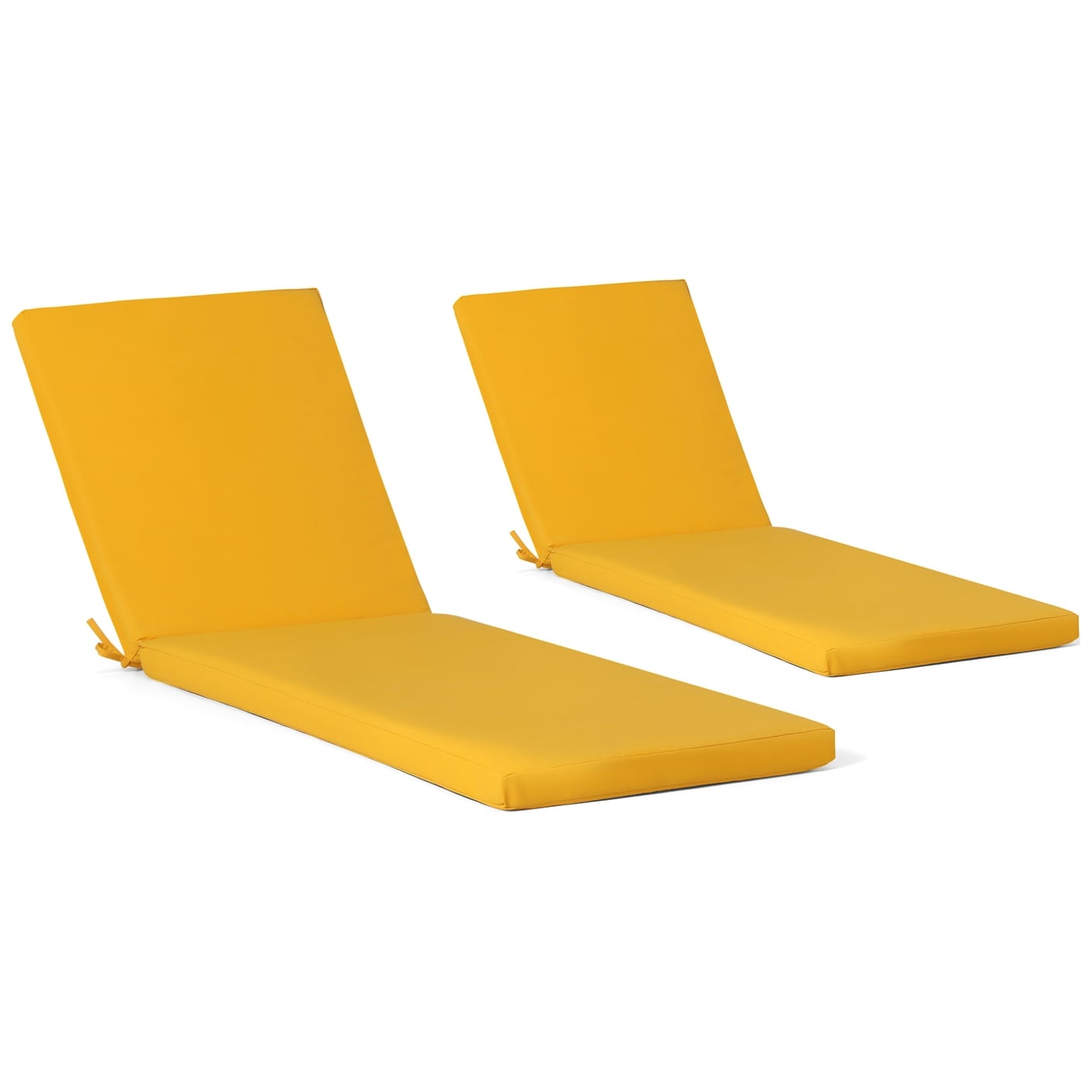 Polytrends Fading Free All Weather Outdoor Patio Chaise Lounge Cushions - (Set of 2)